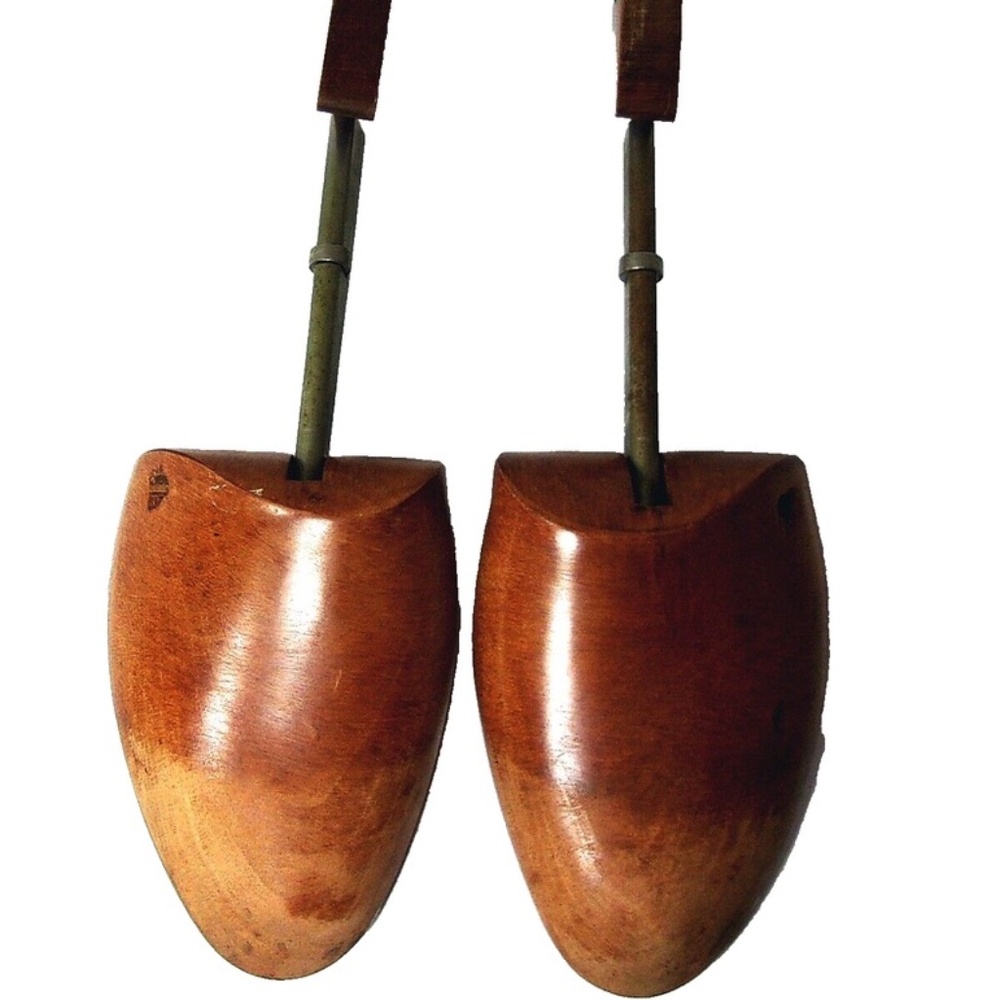 Vintage 1940s MCM Men's Adjustable Wood Shoe Tree Shoe Stretcher #3